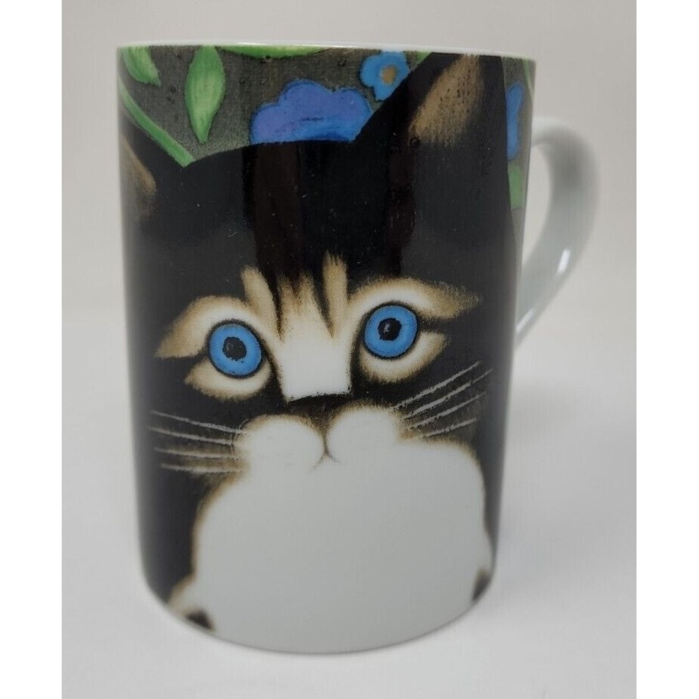 Vtg Dept 56 Martin Leman Morris Tabby Kitten Cat Coffee Mug Tea  W2